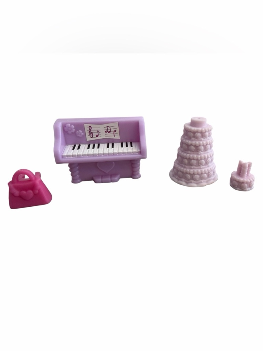 My Little Pony G4 Wedding Playset Friendship is Magic Tiered Cake Piano & Purse
